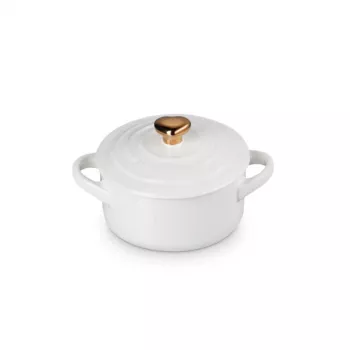 LE CREUSET Mini Cocotte keraaminen vuoka Ø10cm valkoinen