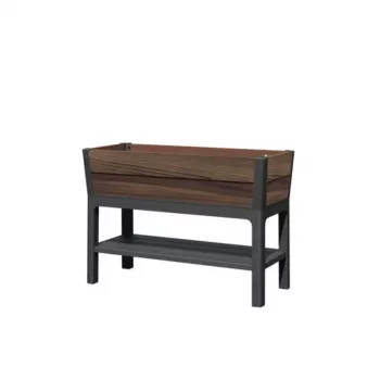 KETER kukkaruukku Deco Elevated Garden Bed 48L pähkinä