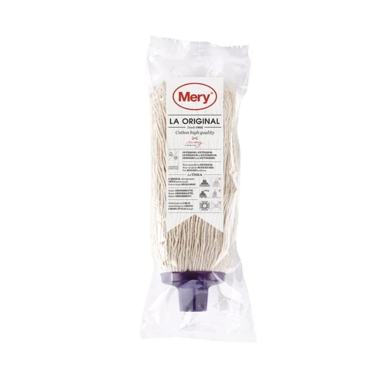 MERY vaihdettava harjaspää puuvilla La Orginal 22cm 220gr