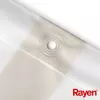 RAYEN suihkuverho 180x200cm valkoinen/beige, PEVA