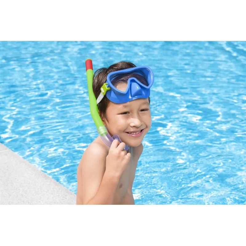 Vihreä ja sininen sukellusmaski snorkkelilla Bestway 24036