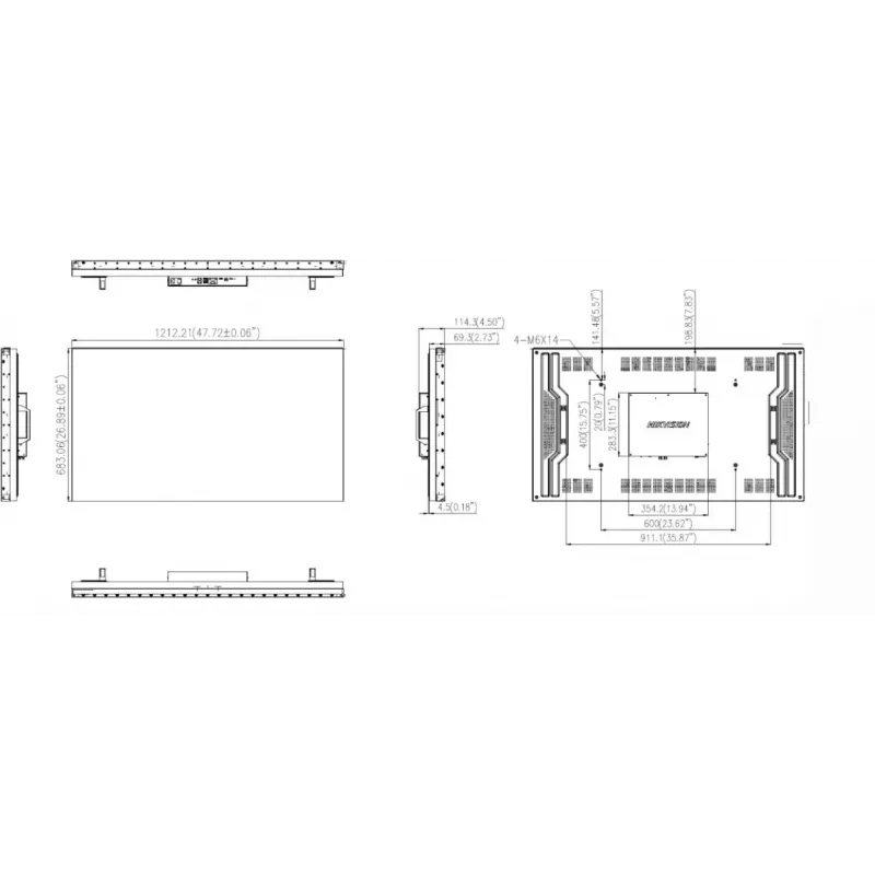 Hikvision DS-D2055LE-G 55 tuuman Full HD LED-näyttö
