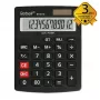 REBELL RE-8118-12 BX puolipöytälaskin, 12-numeroinen kallistettu LCD, Dual-Power aurinko & paristo, musta
