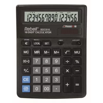 Rebell BDC616 pöytälaskin, 16-numeroinen