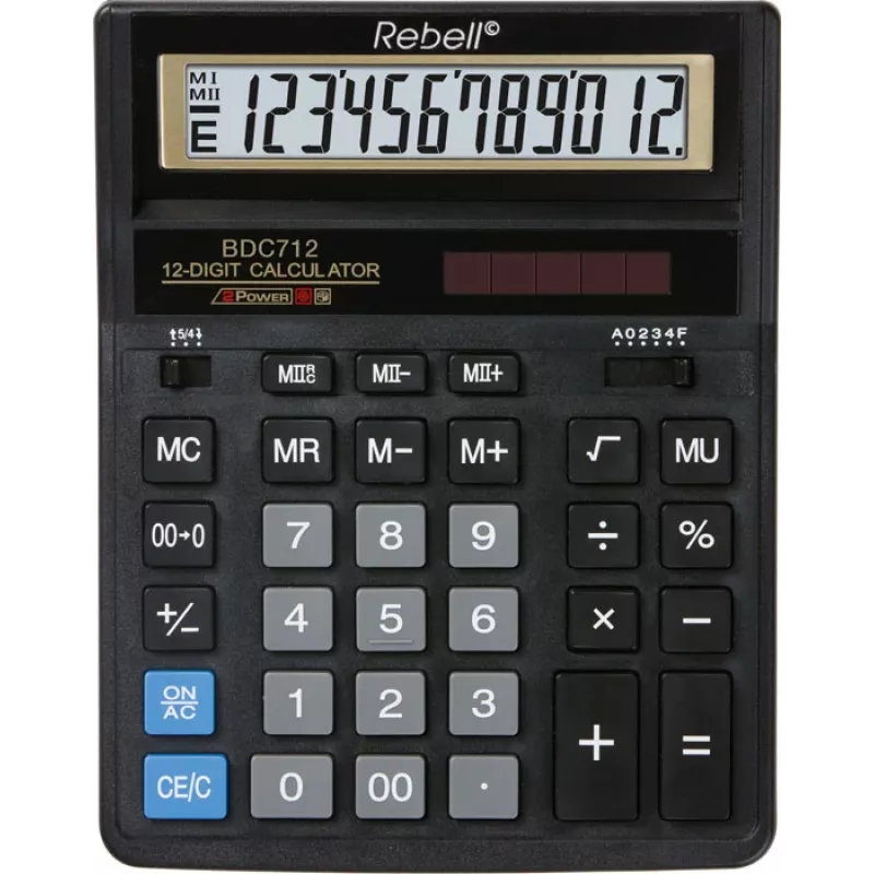 Pöytälaskin Rebell BDC712GL