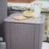 KETER puutarhapöytä/säilytyslaatikko Luzon Flat Wicker beige