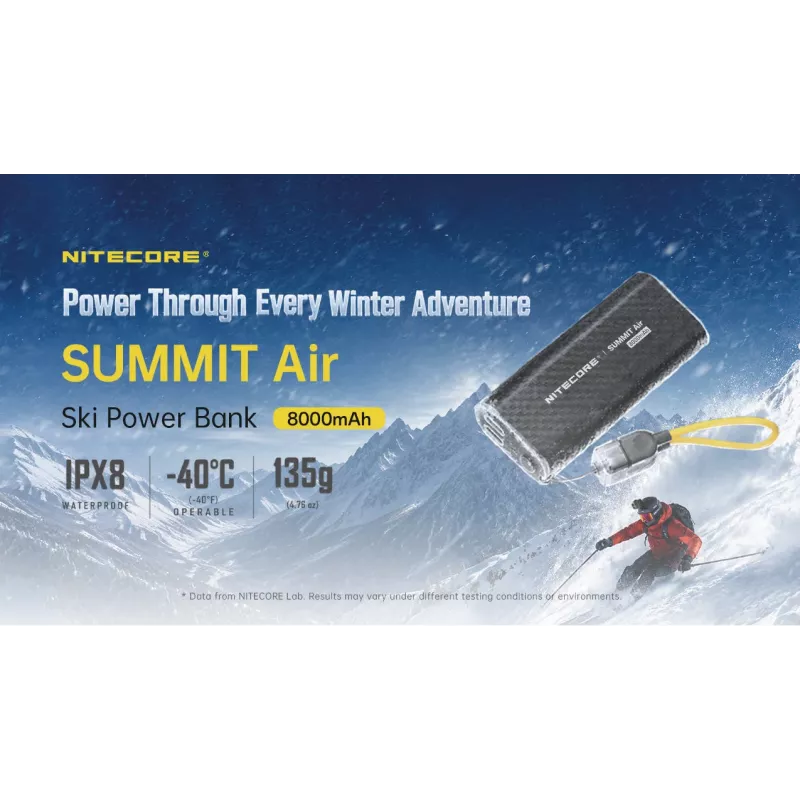 Nitecore varavirtalähde Summit Air 8000 mAh