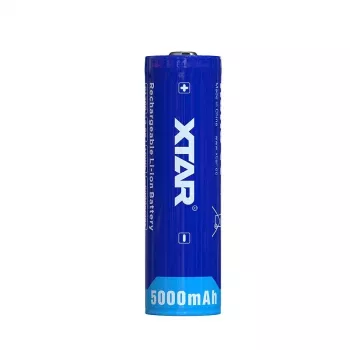 XTAR 21700 5000mAh 3,6V Li-Ion-akku (suojaamaton, Flat Top)