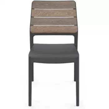 KETER puutarhatuoli Deco Porto pähkinä/harmaa