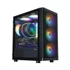 Zalman M4 SE musta mATX Mini Tower PC-kotelo 6x 120mm FRGB-tuulettimella