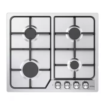 ISEASY MGBG-604C vapaasti seisova kaasuliesi 65L uunilla ja grillillä, ruostumaton teräs