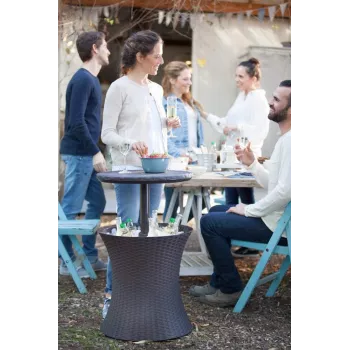 Keter Cool Bar rattan ruskea