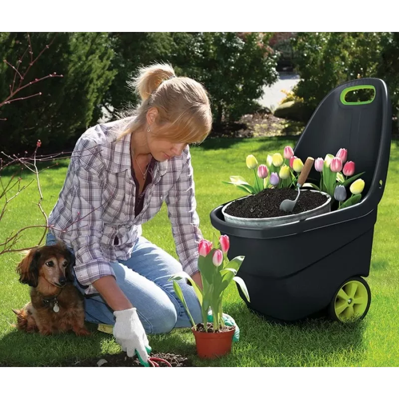 KETER Easy Go XL 62L tummanharmaa