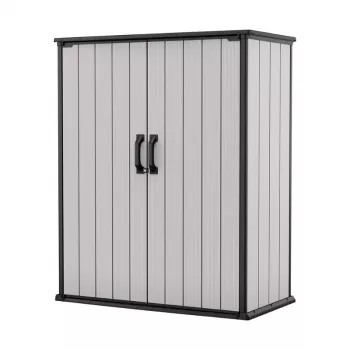 Keter Premier Tall Gartenhaus 29209552 – beige/ruskea hartsivarasto, 1700L, kaksiseinärakenteinen, lukittava