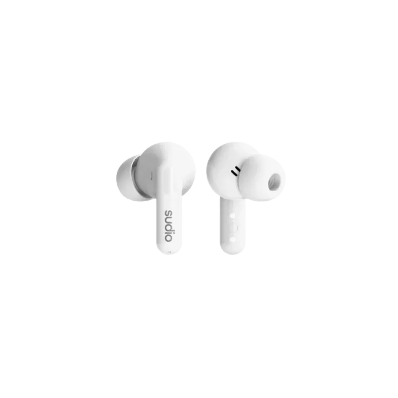 Sudio C8 in-ear-kuulokkeet, ANC, Bluetooth 5.4, valkoinen