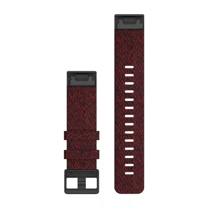 GARMIN lisävaruste, fenix 6 22mm QuickFit Heathered Red nylonranneke