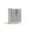 KETER Linear puinen jalustakaappi 68x39x90 cm vaaleanbeige/vaaleanharmaa