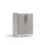 KETER Linear puinen jalustakaappi 68x39x90 cm vaaleanbeige/vaaleanharmaa
