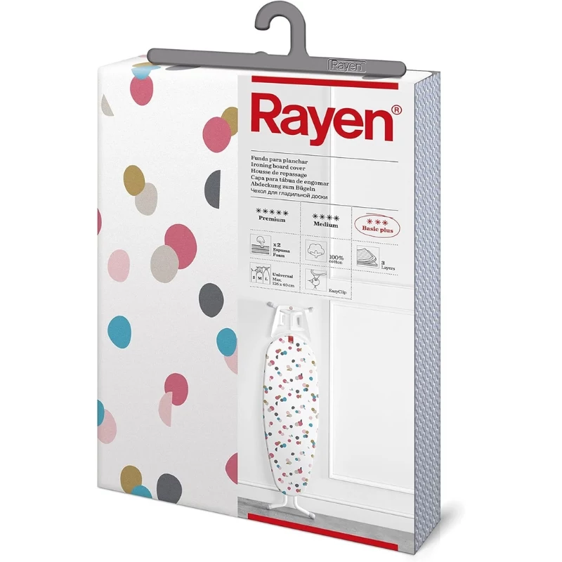 RAYEN Silityslauta päällinen Basic Plus Easyclip 130x47cm