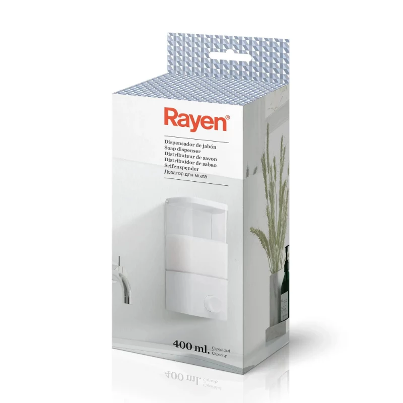 RAYEN Nestesaippua-annostelija / valkoinen / 400ml