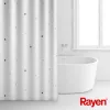 RAYEN Suihkuverho 180x200cm valkoinen, polyesteri
