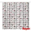 RAYEN Suihkuverho 180x200cm valkoinen/uurrettu, PEVA