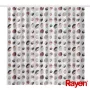 RAYEN Suihkuverho 180x200cm valkoinen/uurrettu, PEVA