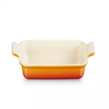 LE CREUSET Suorakaiteen muotoinen uunivuoka Heritage kivitavara 19x14cm / 1,1L oranssi