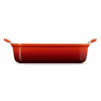 LE CREUSET Suorakaiteen muotoinen uunivuoka Heritage kivitavara 26x19cm / 2,4L punainen