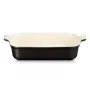 Le Creuset Suorakaiteen muotoinen Heritage kivitavara 32x24cm / 4L musta