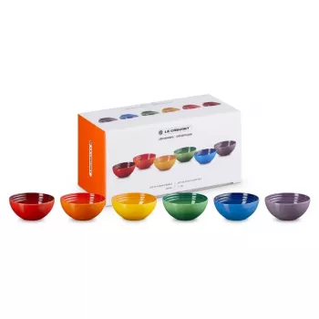 LE CREUSET 6 kpl kivitavarakulhoja 330ml eri väreissä