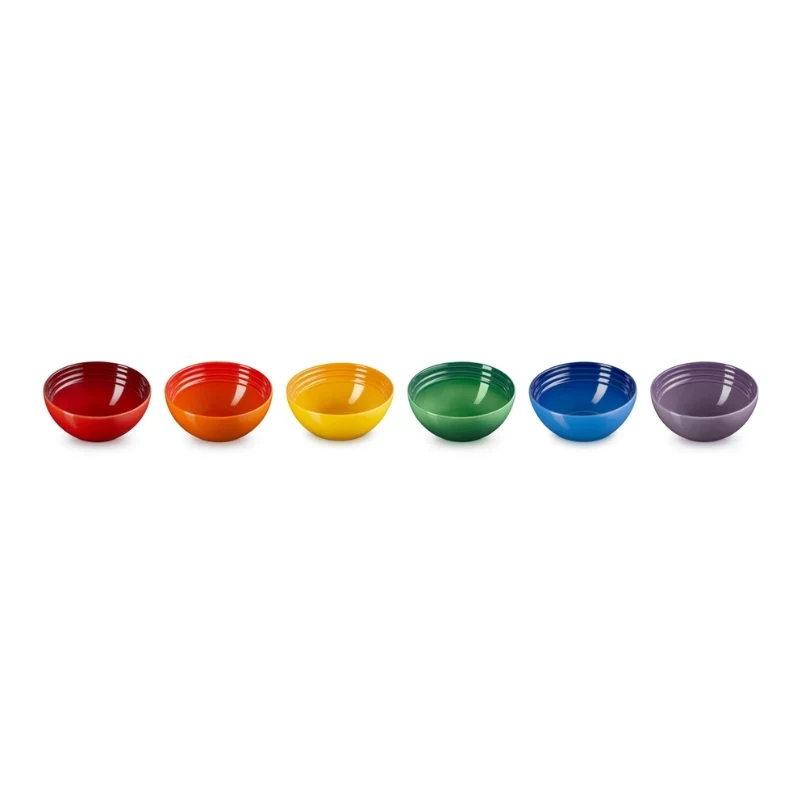 LE CREUSET 6 kpl kivitavarakulhoja 330ml eri väreissä