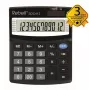 REBELL RE-SDC412 BX puolipöytälaskin, 12-numeroinen LCD, kaksoisvirta, musta
