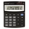 REBELL RE-SDC412 BX puolipöytälaskin, 12-numeroinen LCD, kaksoisvirta, musta