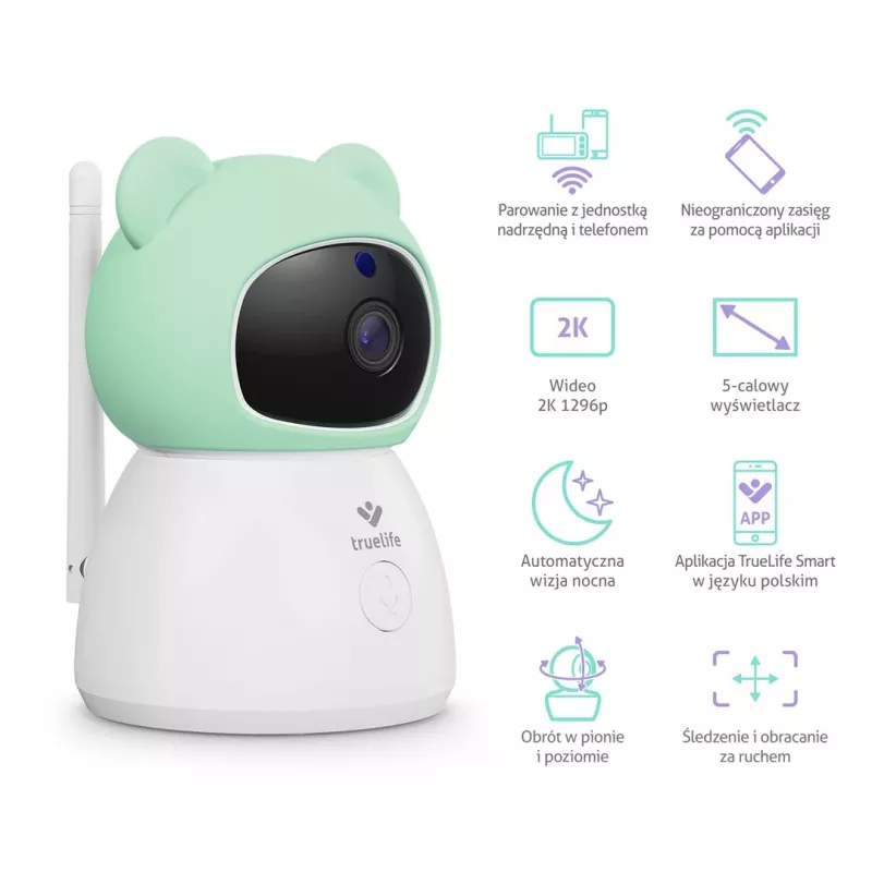 TrueLife NannyCam R6 Dual Smart itkuhälytin
