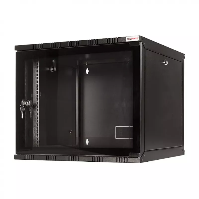 LOGILINK 19 tuuman seinäasennus SOHO-kotelo 12U 540*550, Flatpack, musta
