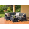 KETER puutarhakalustesetti Corfu Relax setti ruskea