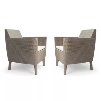 KETER puutarhatuolit 2 kpl Salemo Duo beige