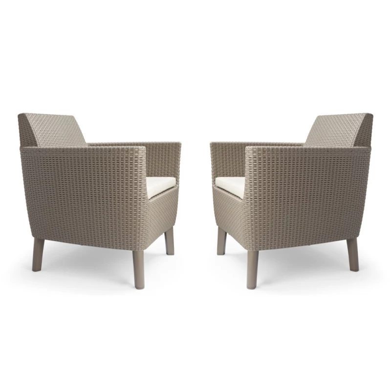 KETER puutarhatuolit 2 kpl Salemo Duo beige