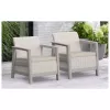 KETER puutarhatuolit 2 kpl Scandi Linea soranharmaa/vaaleanbeige