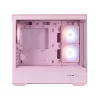 Zalman P30 V2, mATX Mini Tower PC-kotelo, 3 x 120 mm ARGB-tuuletinta, pinkki