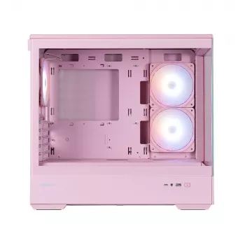 Zalman P30 V2, mATX Mini Tower PC-kotelo, 3 x 120 mm ARGB-tuuletinta, pinkki