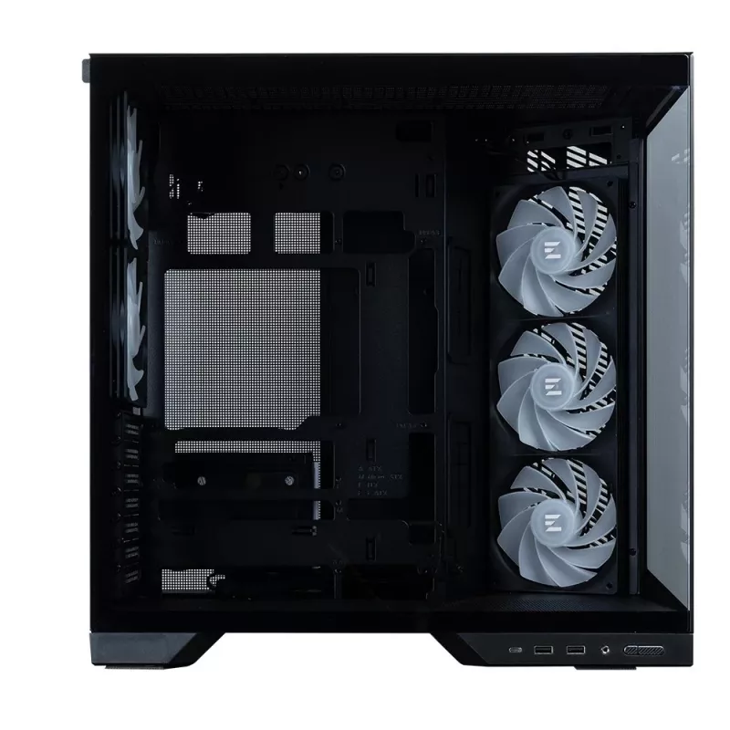 Zalman D50, ATX Mid Tower PC-kotelo, 3 x 120 mm tuuletinta, musta