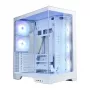 Zalman D50 ATX Mid Tower -tietokonekotelo, 3x 120mm tuuletinta, valkoinen