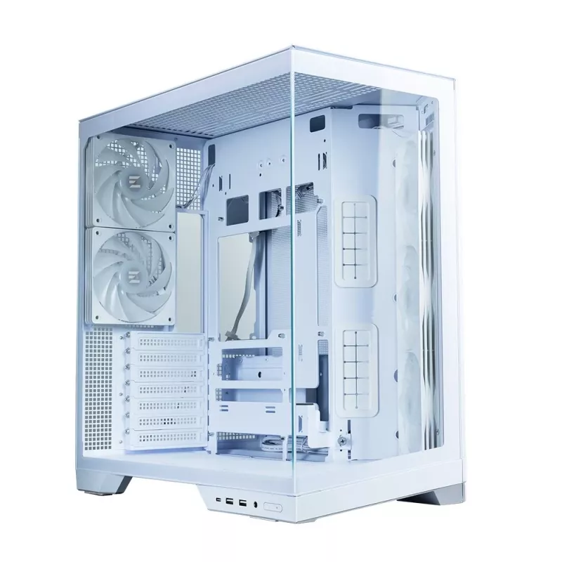 Zalman D50 ATX Mid Tower -tietokonekotelo, 3x 120mm tuuletinta, valkoinen