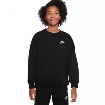 Nike Sportswear Club Fleece lasten collegepaita musta FD2923 010 L
