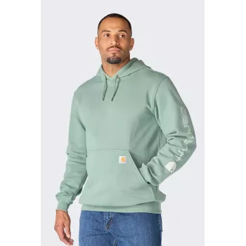 Carhartt Iconic K288 Logo collegepaita GREEN SLATE
