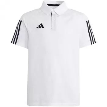 adidas Tiro 23 Competition Cotton lasten t-paita valkoinen IC4576 140 cm