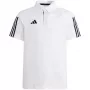 adidas Tiro 23 Competition Cotton lasten t-paita valkoinen IC4576 140 cm