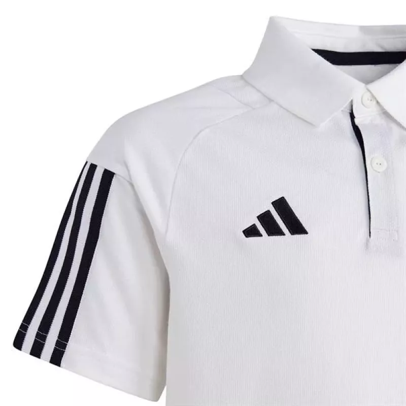 adidas Tiro 23 Competition Cotton lasten t-paita valkoinen IC4576 140 cm